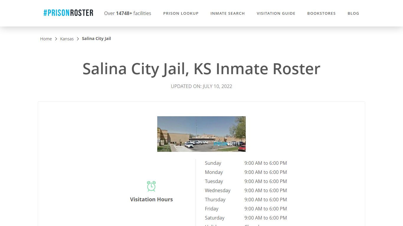 Salina City Jail, KS Inmate Roster